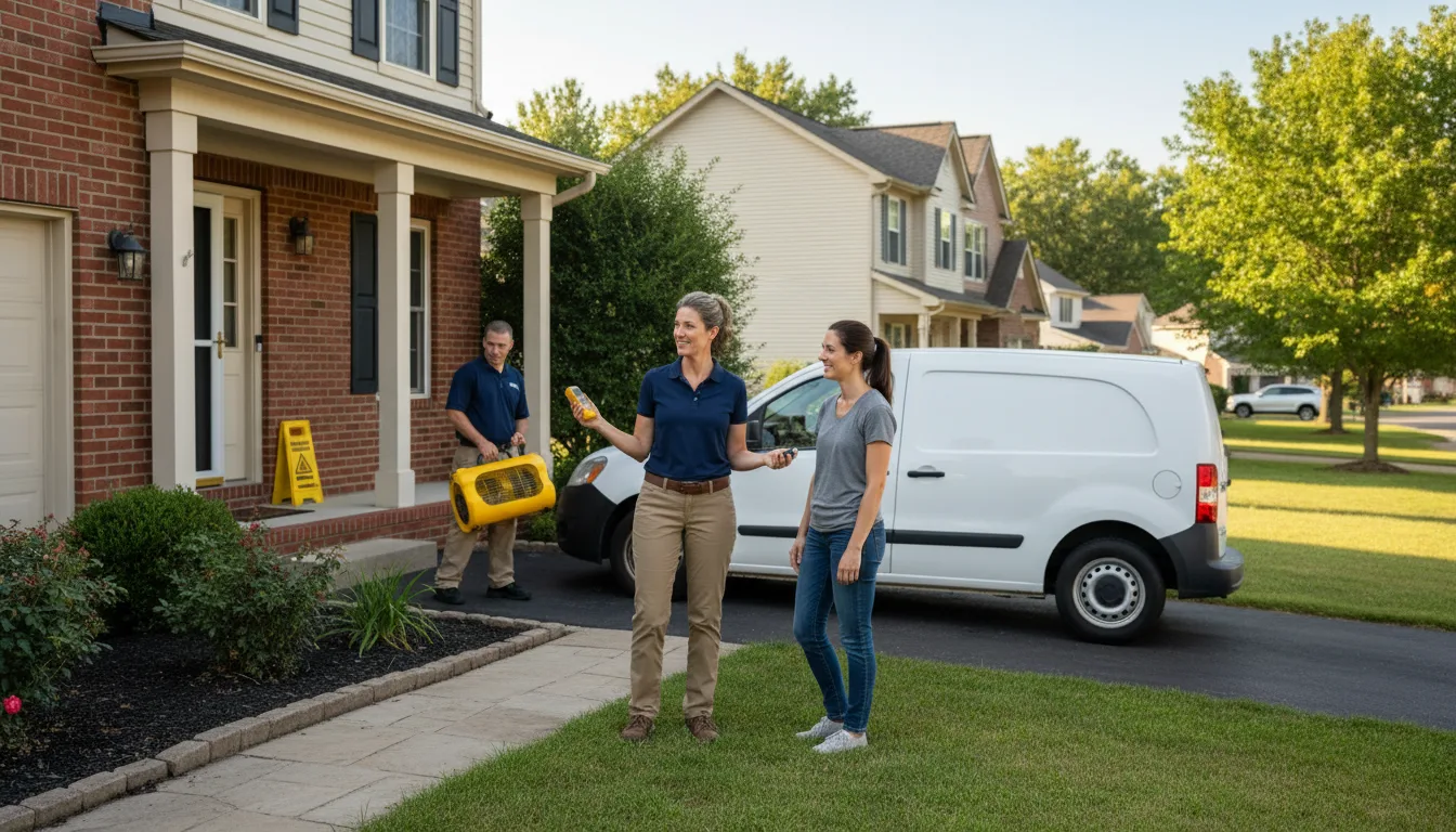 Residential water damage restoration in Dixie, GA